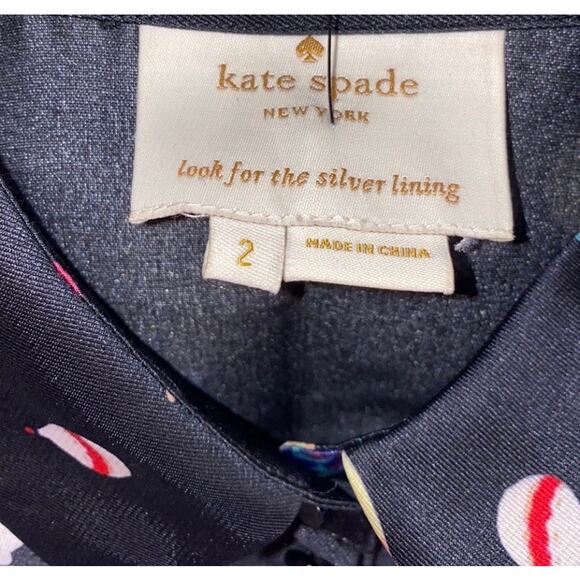 Kate Spade hot air Balloon midi dress fit & flare size 2 - Picture 5 of 10